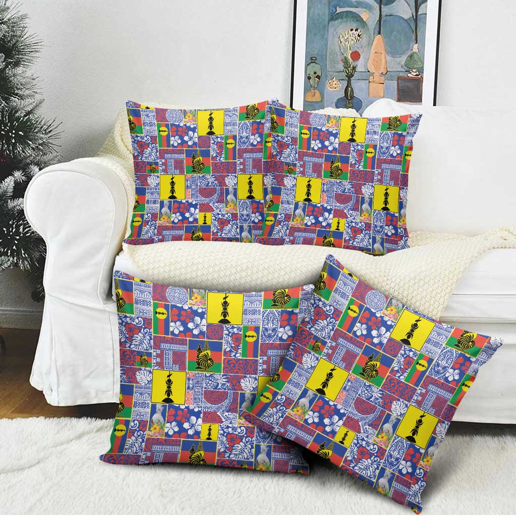 New Caledonia Joyeux Noel Pillow Cover Pacific Patchwork Xmas Vibes LT9 - Polynesian Pride