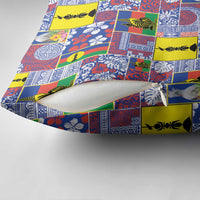 New Caledonia Joyeux Noel Pillow Cover Pacific Patchwork Xmas Vibes LT9 - Polynesian Pride