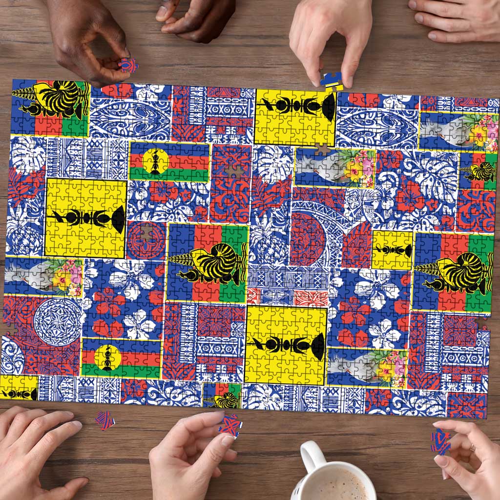 New Caledonia Joyeux Noel Puzzle Pacific Patchwork Xmas Vibes LT9 - Polynesian Pride