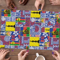 New Caledonia Joyeux Noel Puzzle Pacific Patchwork Xmas Vibes LT9 - Polynesian Pride