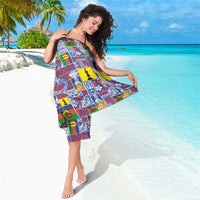 New Caledonia Joyeux Noel Sarong Pacific Patchwork Xmas Vibes LT9 - Polynesian Pride