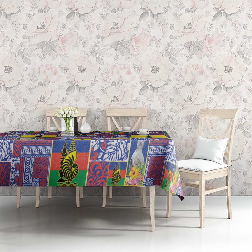 New Caledonia Joyeux Noel Tablecloth Pacific Patchwork Xmas Vibes - Polynesian Pride