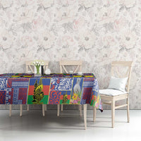 New Caledonia Joyeux Noel Tablecloth Pacific Patchwork Xmas Vibes - Polynesian Pride