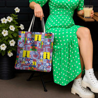 New Caledonia Joyeux Noel Tote Bag Pacific Patchwork Xmas Vibes LT9 - Polynesian Pride