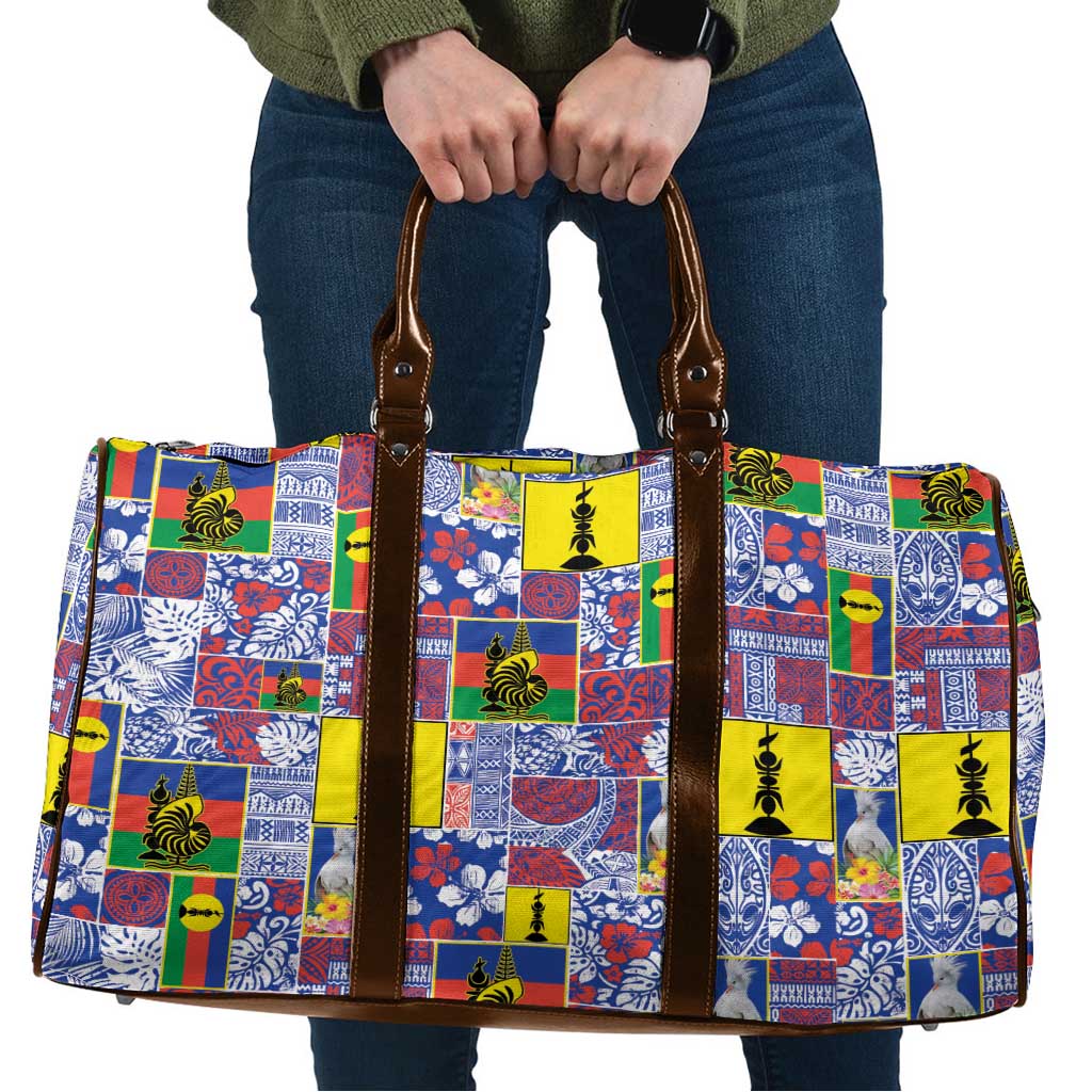 New Caledonia Joyeux Noel Travel Bag Pacific Patchwork Xmas Vibes - Polynesian Pride