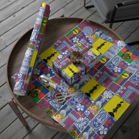 New Caledonia Joyeux Noel Wrapping Paper Pacific Patchwork Xmas Vibes LT9 - Polynesian Pride