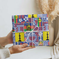 New Caledonia Joyeux Noel Wrapping Paper Pacific Patchwork Xmas Vibes LT9 - Polynesian Pride