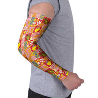 Niue Monuina e Kilisimasi Arm Sleeves Pacific Patchwork Xmas Vibes - Polynesian Pride