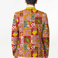 Niue Monuina e Kilisimasi Blazer Pacific Patchwork Xmas Vibes - Polynesian Pride