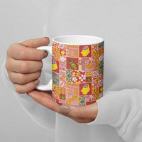 Niue Monuina e Kilisimasi Ceramic Mug Pacific Patchwork Xmas Vibes - Polynesian Pride