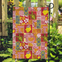 Niue Monuina e Kilisimasi Garden Flag Pacific Patchwork Xmas Vibes - Polynesian Pride