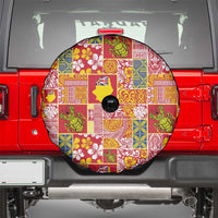 Niue Monuina e Kilisimasi Spare Tire Cover Pacific Patchwork Xmas Vibes - Polynesian Pride
