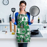 Norfolk Island Meri Krismas Apron Pacific Patchwork Xmas Vibes - Polynesian Pride