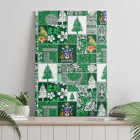 Norfolk Island Meri Krismas Canvas Wall Art Pacific Patchwork Xmas Vibes - Polynesian Pride