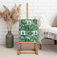 Norfolk Island Meri Krismas Canvas Wall Art Pacific Patchwork Xmas Vibes - Polynesian Pride