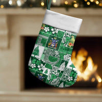 Norfolk Island Meri Krismas Christmas Stocking Pacific Patchwork Xmas Vibes - Polynesian Pride