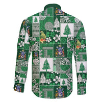 Norfolk Island Meri Krismas Family Matching Puletasi and Hawaiian Shirt Pacific Patchwork Xmas Vibes - Polynesian Pride