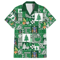 Norfolk Island Meri Krismas Hawaiian Shirt Pacific Patchwork Xmas Vibes - Polynesian Pride