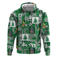 Norfolk Island Meri Krismas Hoodie Pacific Patchwork Xmas Vibes - Polynesian Pride