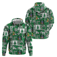 Norfolk Island Meri Krismas Hoodie Pacific Patchwork Xmas Vibes - Polynesian Pride