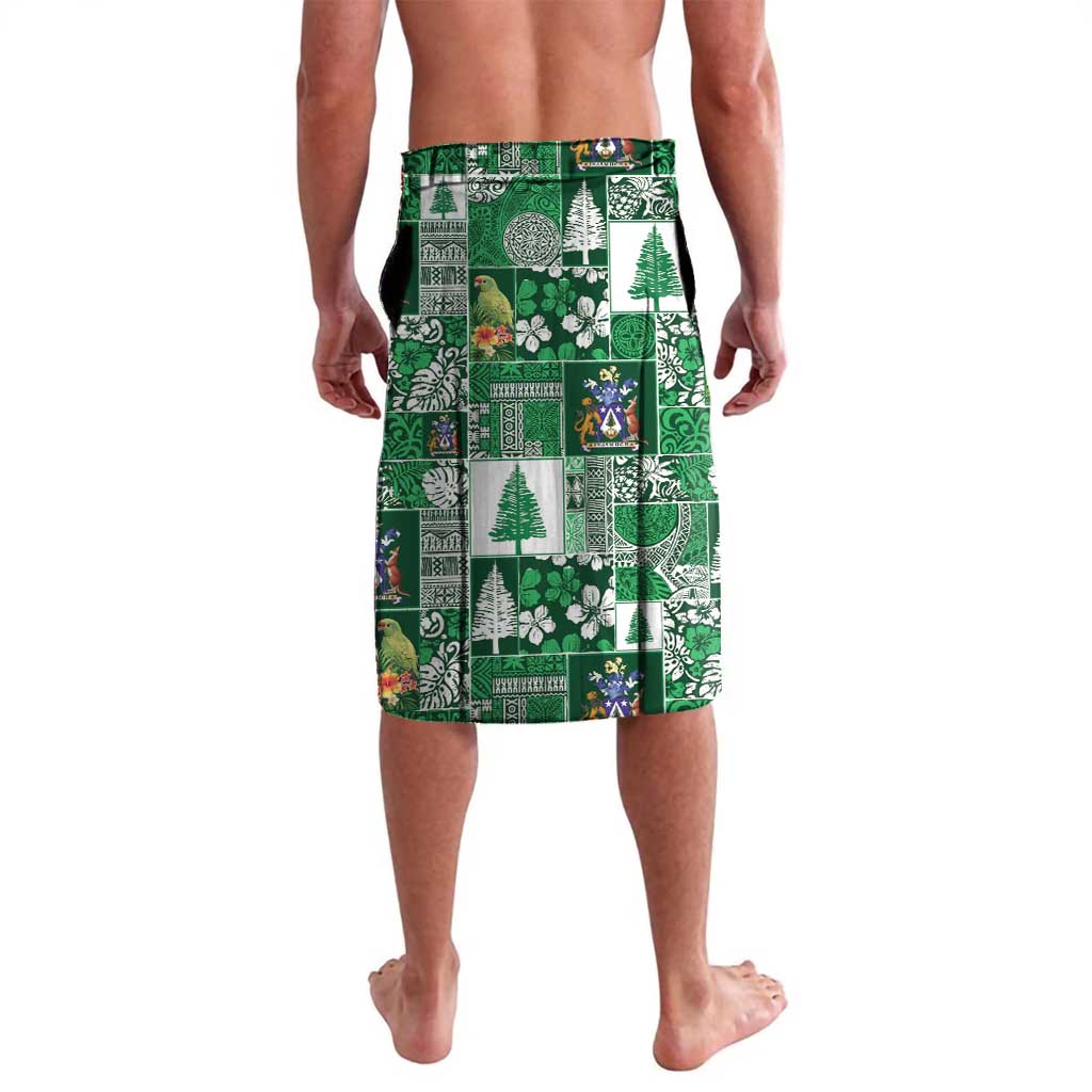 Norfolk Island Meri Krismas Lavalava Pacific Patchwork Xmas Vibes - Polynesian Pride