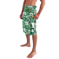 Norfolk Island Meri Krismas Lavalava Pacific Patchwork Xmas Vibes - Polynesian Pride