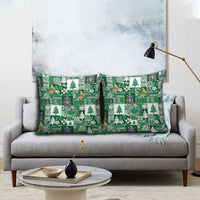 Norfolk Island Meri Krismas Pillow Cover Pacific Patchwork Xmas Vibes - Polynesian Pride