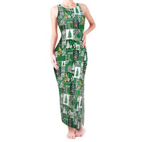 Norfolk Island Meri Krismas Tank Maxi Dress Pacific Patchwork Xmas Vibes - Polynesian Pride