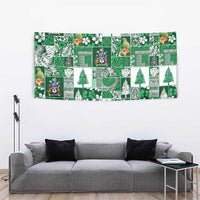 Norfolk Island Meri Krismas Tapestry Pacific Patchwork Xmas Vibes - Polynesian Pride