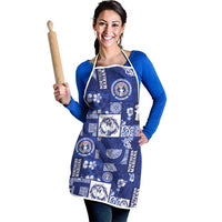Northern Mariana Islands Magof Nochebuena Apron Pacific Patchwork Xmas Vibes - Polynesian Pride