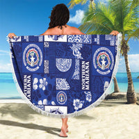 Northern Mariana Islands Magof Nochebuena Beach Blanket Pacific Patchwork Xmas Vibes - Polynesian Pride