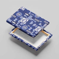 Northern Mariana Islands Magof Nochebuena Canvas Wall Art Pacific Patchwork Xmas Vibes - Polynesian Pride