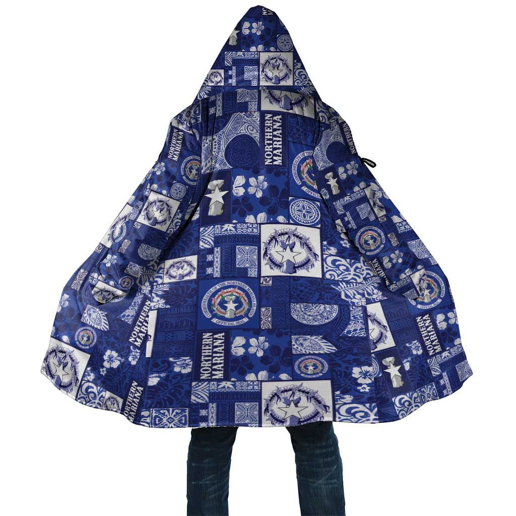Northern Mariana Islands Magof Nochebuena Cloak Pacific Patchwork Xmas Vibes - Polynesian Pride