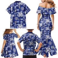 Northern Mariana Islands Magof Nochebuena Family Matching Mermaid Dress and Hawaiian Shirt Pacific Patchwork Xmas Vibes - Polynesian Pride