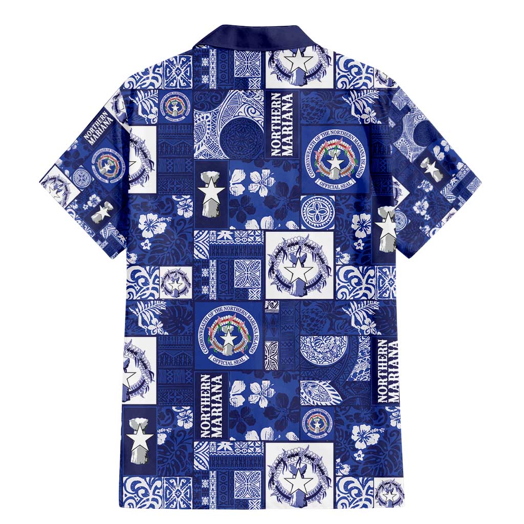 Northern Mariana Islands Magof Nochebuena Family Matching Mermaid Dress and Hawaiian Shirt Pacific Patchwork Xmas Vibes - Polynesian Pride