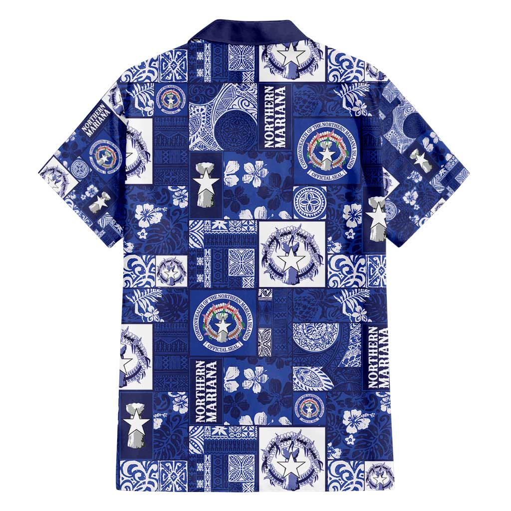 Northern Mariana Islands Magof Nochebuena Family Matching Puletasi and Hawaiian Shirt Pacific Patchwork Xmas Vibes - Polynesian Pride