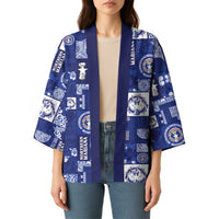 Northern Mariana Islands Magof Nochebuena Kimono Pacific Patchwork Xmas Vibes - Polynesian Pride