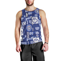 Northern Mariana Islands Magof Nochebuena Men Tank Top Pacific Patchwork Xmas Vibes - Polynesian Pride