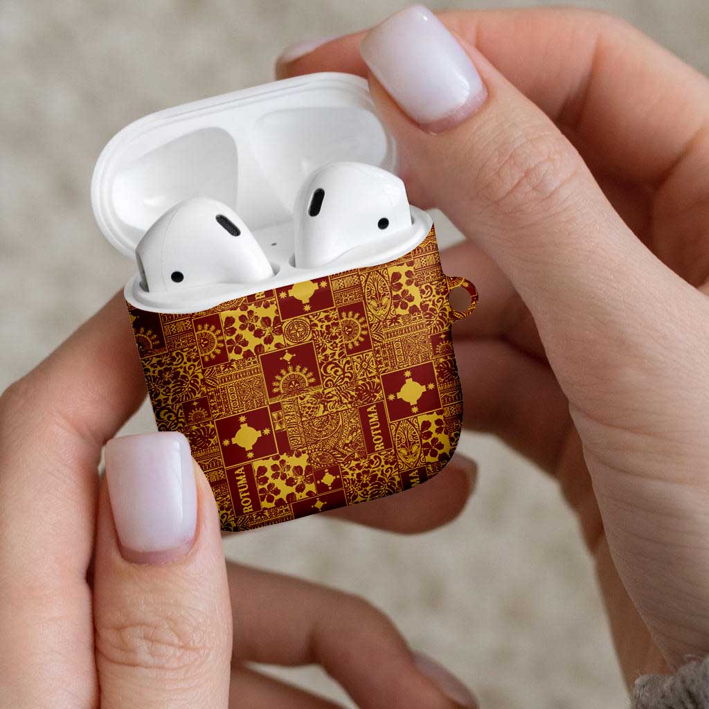 Rotuma Faiakse'ea 'e Kirisimasi AirPods Case Pacific Patchwork Xmas Vibes LT9 - Polynesian Pride