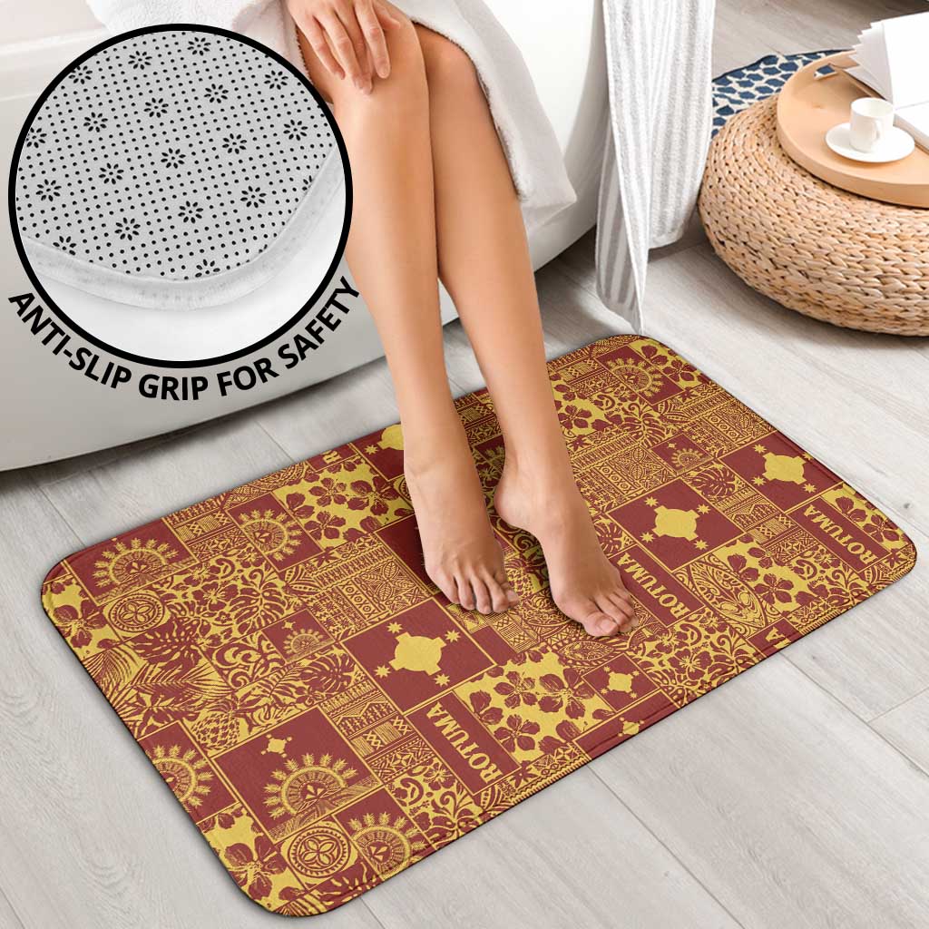 Rotuma Faiakse'ea 'e Kirisimasi Bathroom Set Pacific Patchwork Xmas Vibes - Polynesian Pride