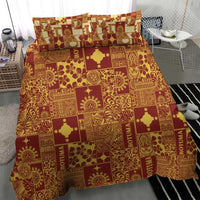 Rotuma Faiakse'ea 'e Kirisimasi Bedding Set Pacific Patchwork Xmas Vibes LT9 - Polynesian Pride