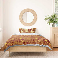 Rotuma Faiakse'ea 'e Kirisimasi Bedding Set Pacific Patchwork Xmas Vibes LT9 - Polynesian Pride