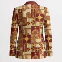 Rotuma Faiakse'ea 'e Kirisimasi Blazer Pacific Patchwork Xmas Vibes - Polynesian Pride