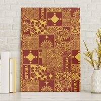 Rotuma Faiakse'ea 'e Kirisimasi Canvas Wall Art Pacific Patchwork Xmas Vibes - Polynesian Pride