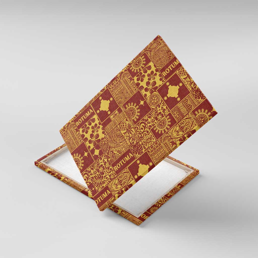 Rotuma Faiakse'ea 'e Kirisimasi Canvas Wall Art Pacific Patchwork Xmas Vibes - Polynesian Pride