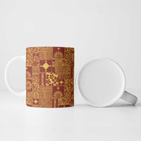 Rotuma Faiakse'ea 'e Kirisimasi Ceramic Mug Pacific Patchwork Xmas Vibes - Polynesian Pride