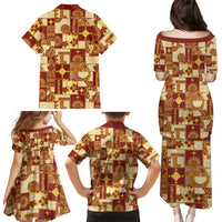 Rotuma Faiakse'ea 'e Kirisimasi Family Matching Puletasi and Hawaiian Shirt Pacific Patchwork Xmas Vibes LT9 - Polynesian Pride
