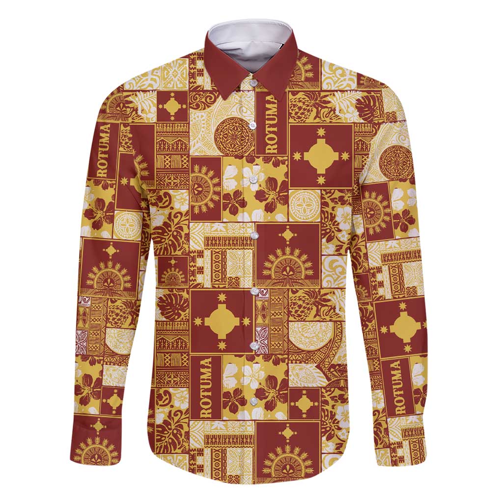 Rotuma Faiakse'ea 'e Kirisimasi Family Matching Short Sleeve Bodycon Dress and Hawaiian Shirt Pacific Patchwork Xmas Vibes - Polynesian Pride