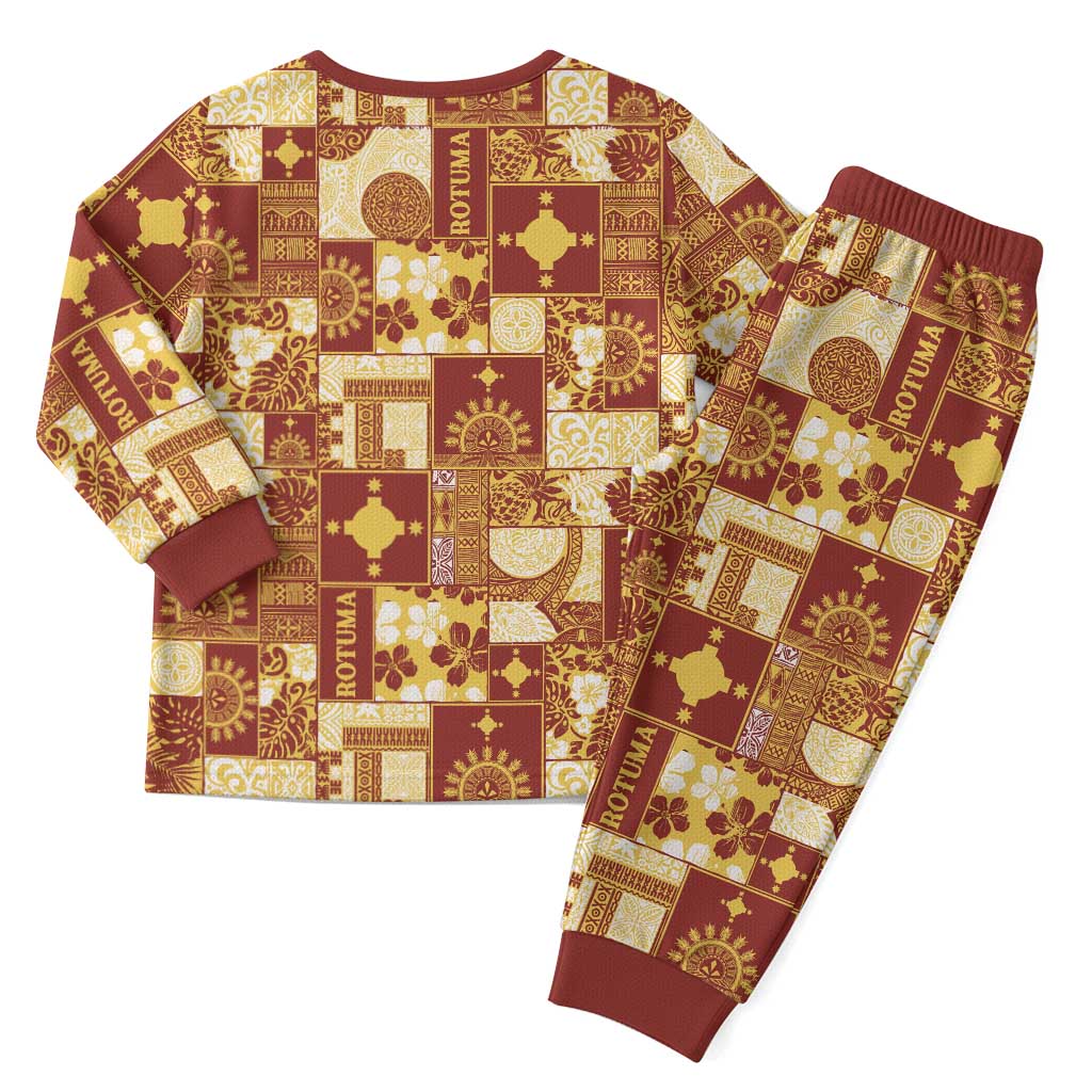 Rotuma Faiakse'ea 'e Kirisimasi Christmas Pajama Set Pacific Patchwork Xmas Vibes LT9 - Polynesian Pride