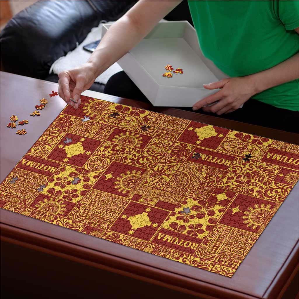 Rotuma Faiakse'ea 'e Kirisimasi Puzzle Pacific Patchwork Xmas Vibes - Polynesian Pride